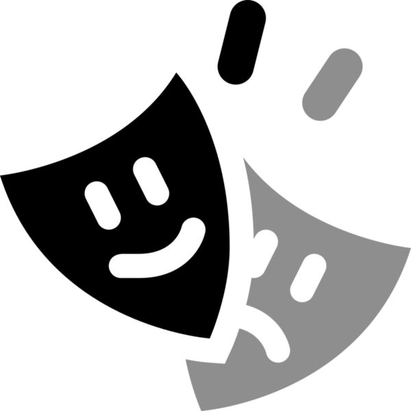 Theater Masks Vignette