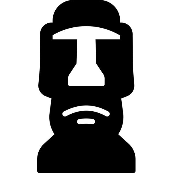 Moai Statue Vignette