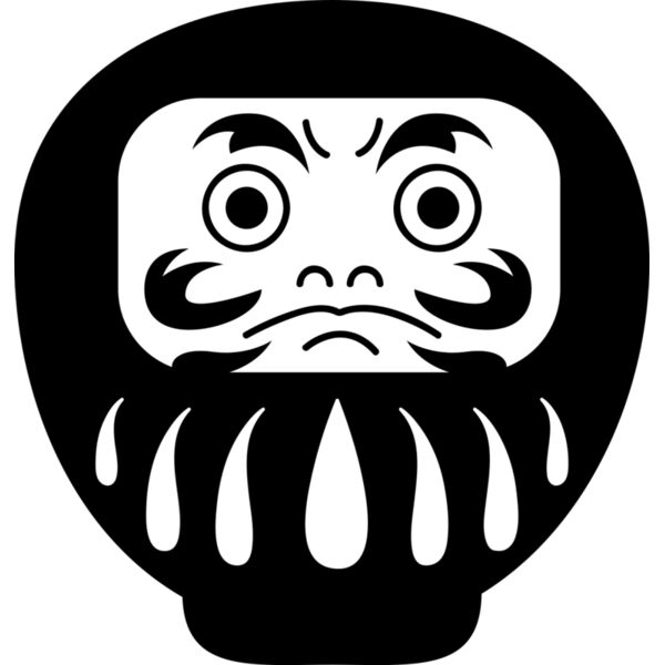 Daruma Doll Art Vignette