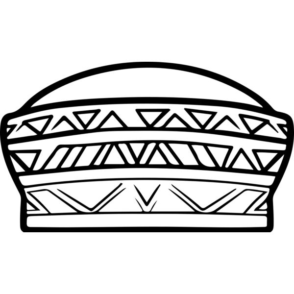 African Hat Vignette