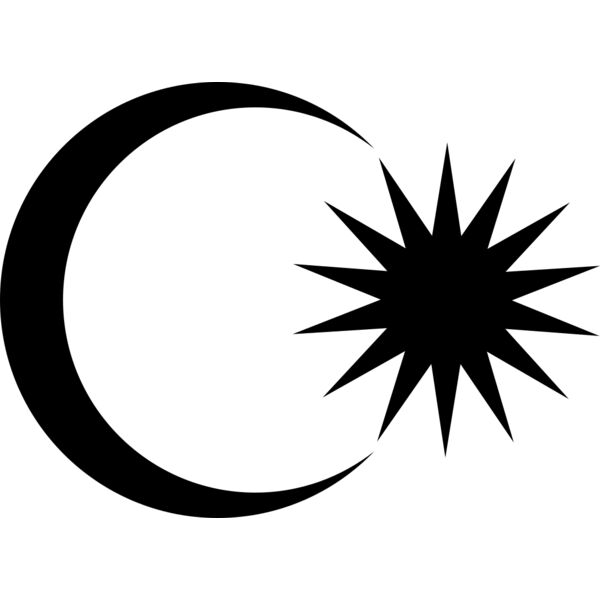 Crescent Moon &  Star Vignette