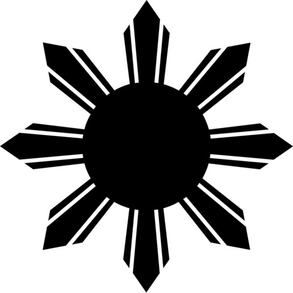 Sun Symbol Vignette