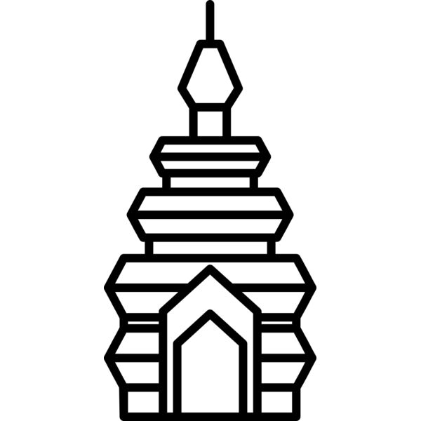 Pagoda Tower Vignette