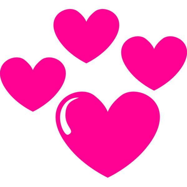 Pink Hearts Vignette