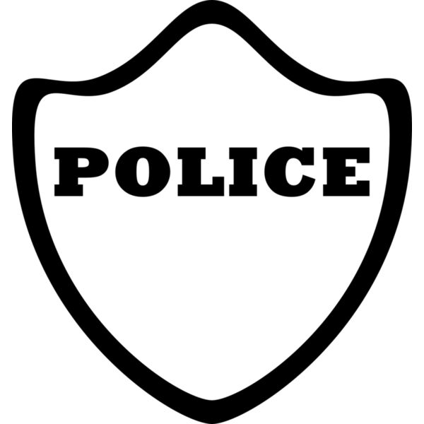 Police Badge Vignette