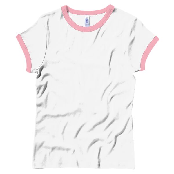 Baby rib short sleeve ringer T-Shirt Vignette
