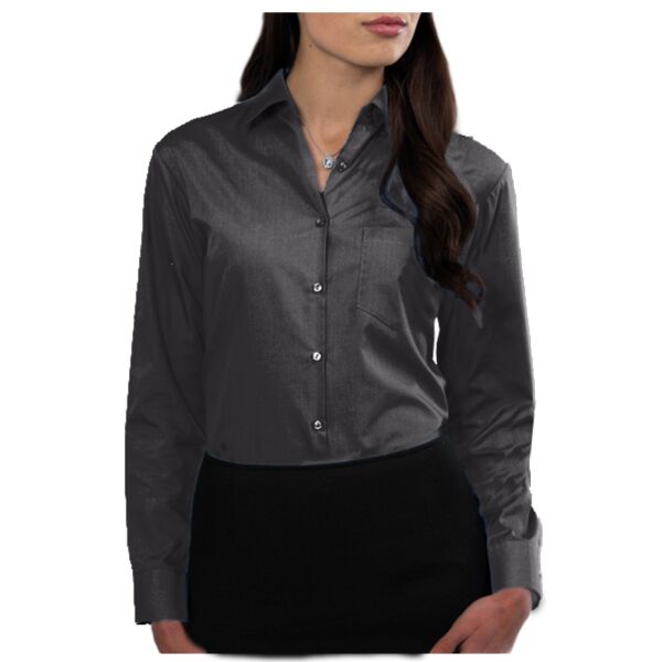 Women's long sleeve Easycare poplin shirt Vignette