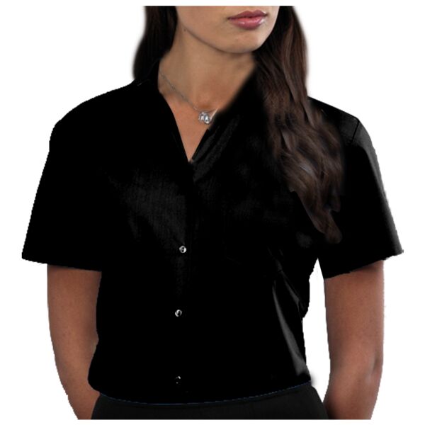 Women's Short Sleeve 100% cotton poplin shirt Vignette