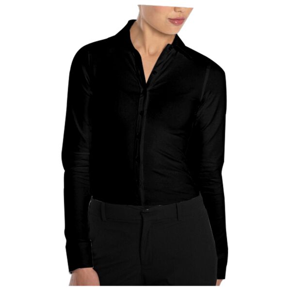 Long Sleeve Shirt Stretch Top Vignette