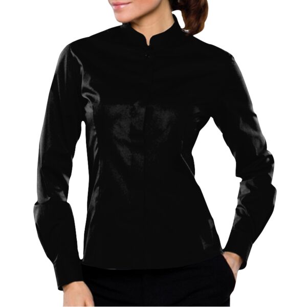 Bargear Ladies L/S Mandarin Coll Bar Sht Vignette