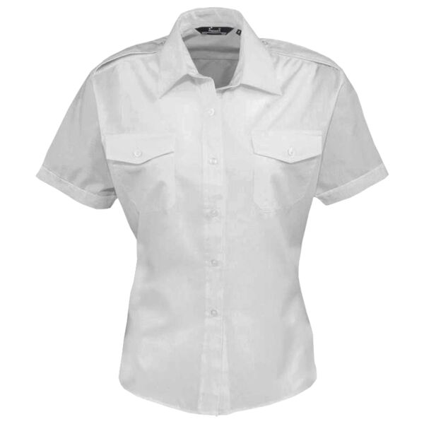 Women's Short Sleeve Pilot Blouse Vignette