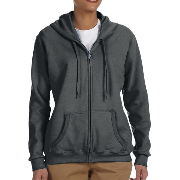 Ladies’  7.75 oz. Heavy Blend™ 50/50 Full-Zip Hood Vignette