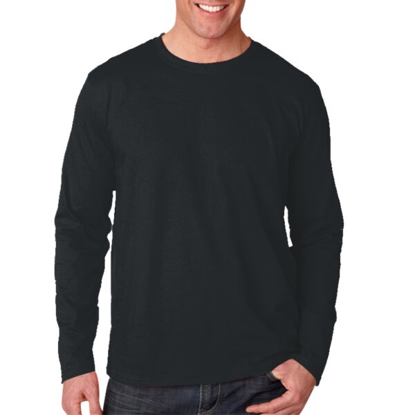 Adult Softstyle Long-Sleeve Cotton T-Shirt Vignette