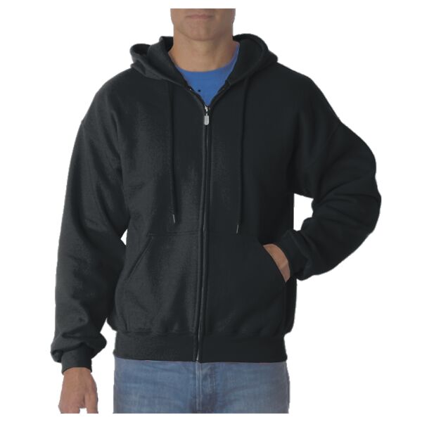 Adult Gildan DryBlendTM Full-Zip 50/50 Hooded Sweatshirt Vignette