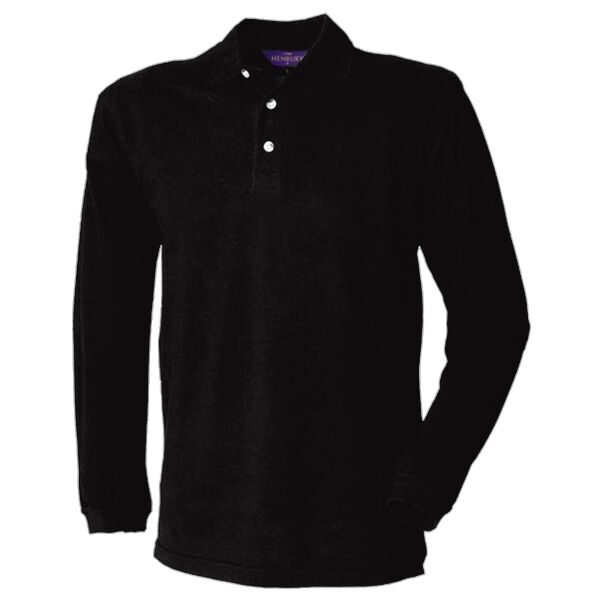 Long sleeve cotton polo Vignette