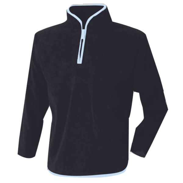 ¼ zip microfleece jacket with contrast Vignette