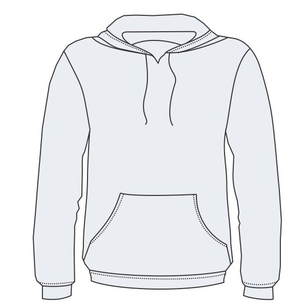 Ultra Cotton &#174; Pullover Hooded Sweatshirt Vignette