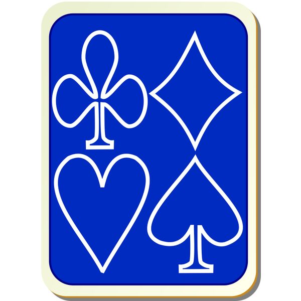 nicubunu Card backs simple blue Vignette