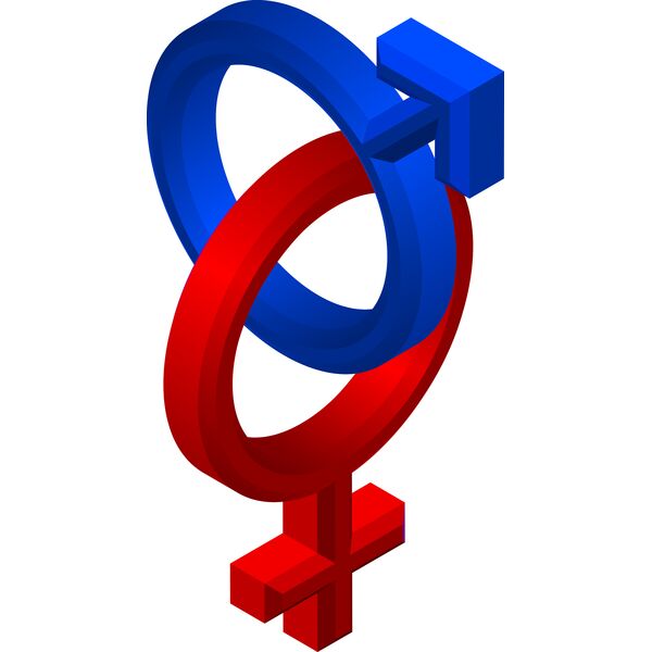 male female symbols Vignette