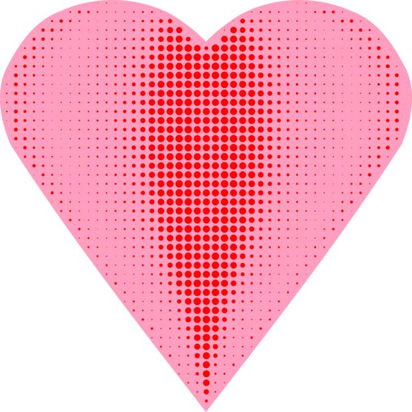 Heart halftone  Arvin61r58 Vignette
