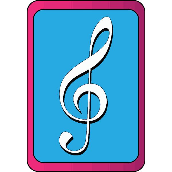 music lesson symbol Vignette