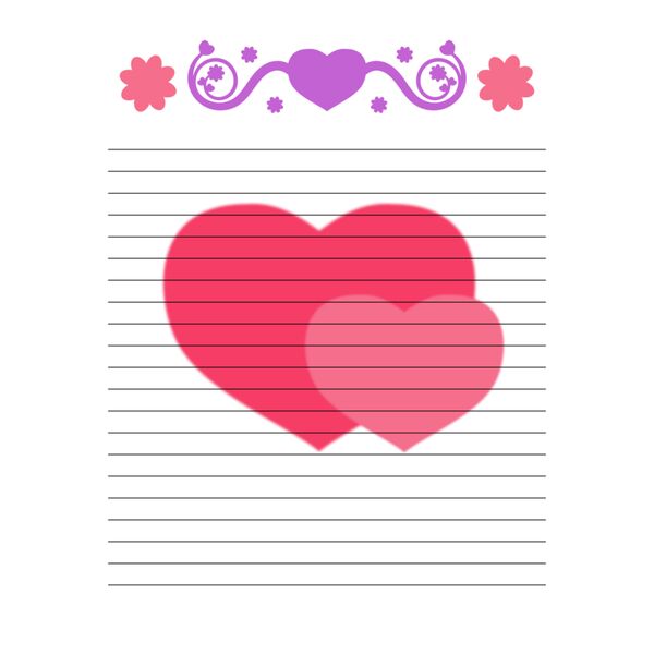 Valentine Stationary Vignette