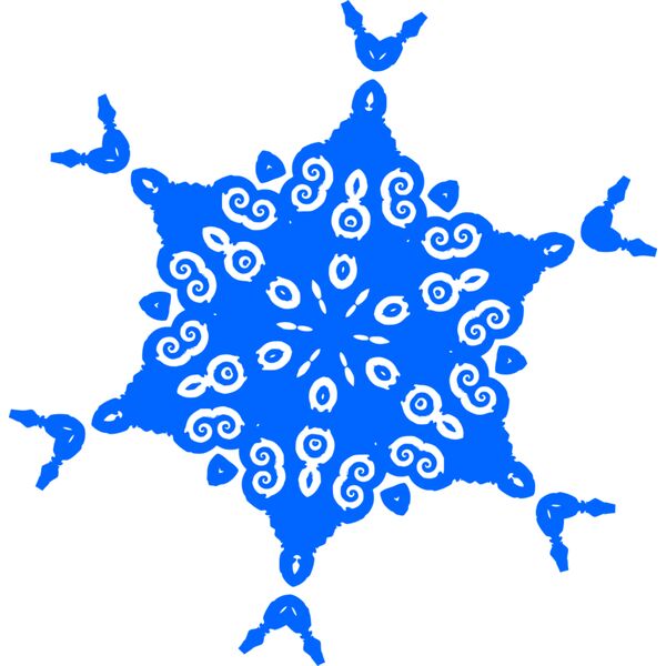 snowflake art Vignette