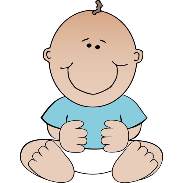 papapishu Baby boy sitting Vignette