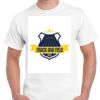T-shirt Gildan Hammer adulte, manches courtes, 100% coton épais et doux, 203 g/m², tailles S au 5XL. Vignette
