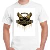 T-shirt Gildan Hammer adulte, manches courtes, 100% coton épais et doux, 203 g/m², tailles S au 5XL. Vignette