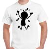 T-shirt Gildan Hammer adulte, manches courtes, 100% coton épais et doux, 203 g/m², tailles S au 5XL. Vignette